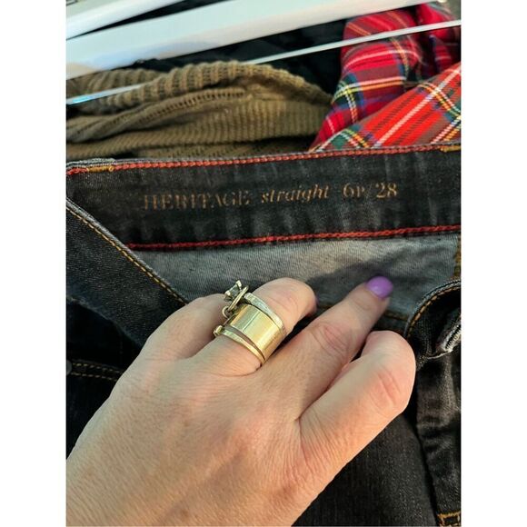 Talbots Dark Denim Heritage Straight Leg Jeans sz 6P EUC - Picture 7 of 8